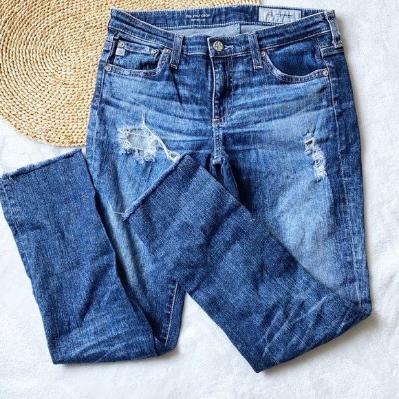 Ag Adriano Goldschmied Denim - AG Adriano Goldschmeid Stilt Cigarette Crop Jeans